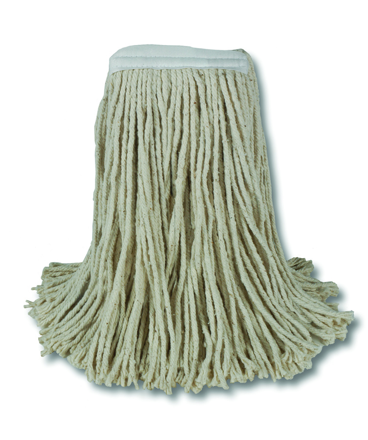 12OZ Cotton Cut End Mop White Narrow Band 12/CS